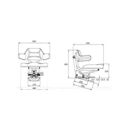 SEDILE TRATTORE PVC CON...