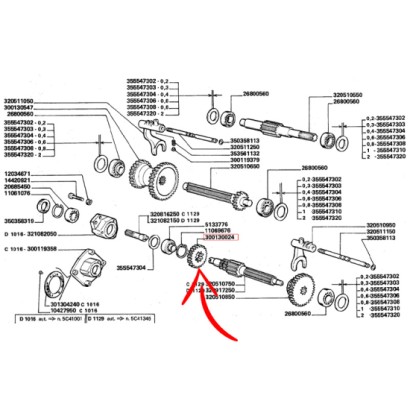 INGRANAGGIO COD. 300130024