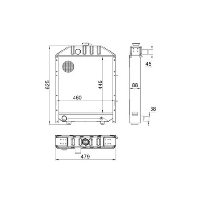 RADIATORE COD. 09595