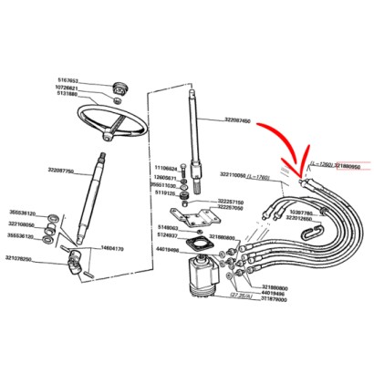 TUBO HYDRAULICO COD. 321880950