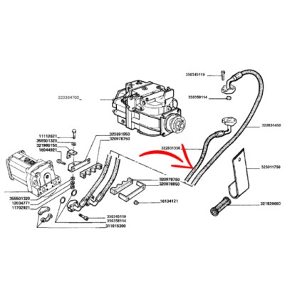 TUBO HYDRAULICO COD. 322831550