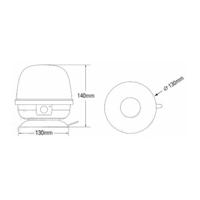 GIROFARO LED A BATTERIA CON...