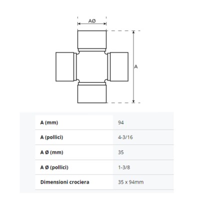 CROCIERA 35X94 COD. S.2499