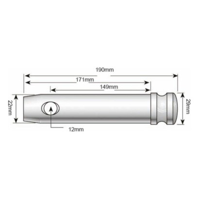 PERNO 22X149MM COD. S.72