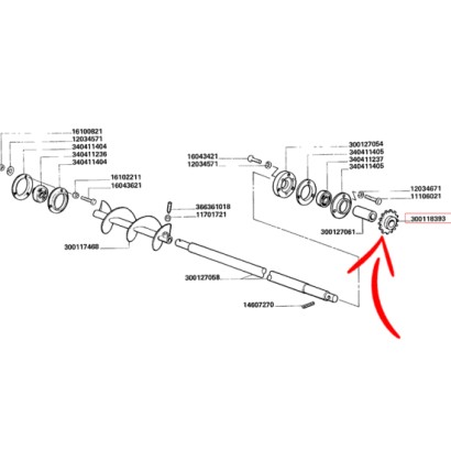 INGRANAGGIO COD. 300118393