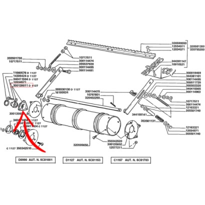 SUPPORTO ALBERO COD. 300139011